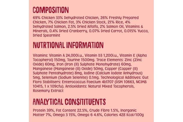 Scrumbles All Natural Dry Cat Food – 75% Chicken & Fresh Salmon – High Protein Complete Food for Adult & Senior Cats – 750g