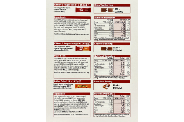 Nestlé Big Biscuit Box – 69 Chocolate Biscuit Bars | KitKat, Toffee Crisp, Blue Riband | Bulk Sharing Treats