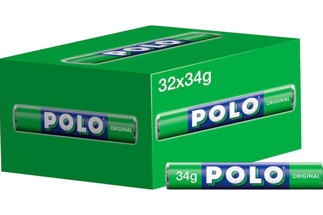 Polo Original Mints Tubes – 32 x 34g | Classic Peppermint Sweets | Vegan-Friendly (Packaging May Vary)