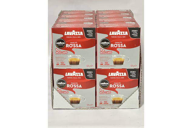 Lavazza A Modo Mio Eco Caps Coffee Pods – Qualità Rossa – 256 Capsules (16 x 16 Pack)