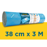 Scotch Flex & Seal Shipping Roll 38cm x 3m – Pack of 4 | Water-Resistant Cushion Wrap | No Tape Needed