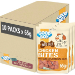 Good Boy Bite Size Chicken Bites Dog Treats – Over 50% Natural Meat – Low Fat – 10 x 65g