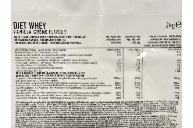PhD Nutrition Diet Whey Protein Powder Vanilla Crème | Low Calorie, High Protein, Low Carb | 2kg Bag – 62 Servings
