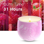 Glade Limited Edition Vibrant Raspberries Candle – Raspberry & Sugared Apricot Scent