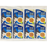 Felix Soup Fish Selection Cat Food 48 Pouches (8 x 6x48g) | Cod, Tuna & Plaice