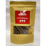 Pets Purest Natural Dog Treat Chews – Pork & Beef Sausages – 200g | Grain Free, High Protein, Healthy Reward Snacks for Dogs