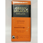 Green & Blacks Organic Ginger Dark Chocolate Bars (15 x 90g) – 60% Cocoa, Fairtrade, Intense Dark Chocolate with Crystallised Ginger