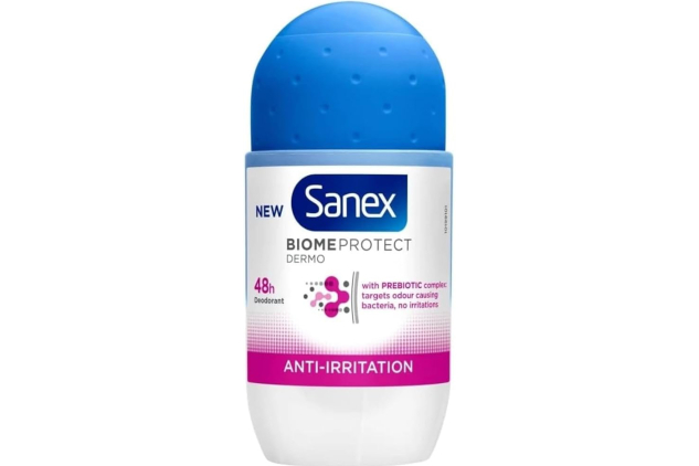 Sanex Biome Protect Dermo Anti-Irritation Deodorant Roll-On – 6 × 50 ml | 48h Gentle Care