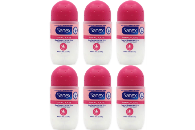 Sanex Dermo Care Nourishing Protection Roll-On – 48h – 6 × 50 ml