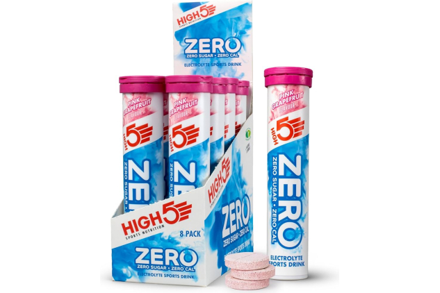 HIGH5 ZERO Electrolyte Hydration Tablets – Pink Grapefruit – 160 Tablets (8 x 20) – Sugar Free, Zero Calories, with Vitamin C