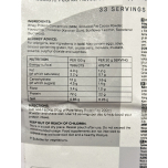 Bulk Pure Whey Protein Powder – Chocolate Peanut – 1kg | 33 Servings – 22g Protein per Scoop, Low Sugar