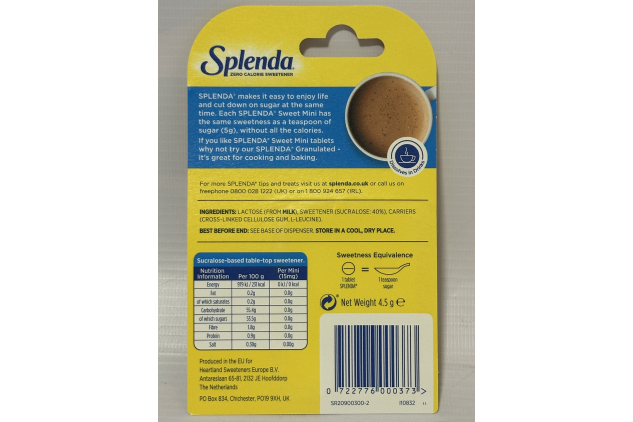 Splenda Zero Calorie Sweetener Minis – 300 Tablets (Pack of 12) | Bulk Buy Sugar Alternative