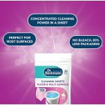 Dr. Beckmann Floor & Multi-Surface Cleaning Sheets – Spring Fresh – 20 Sheets | Dissolvable, Eco-Friendly, Powerful on Dirt & Grease