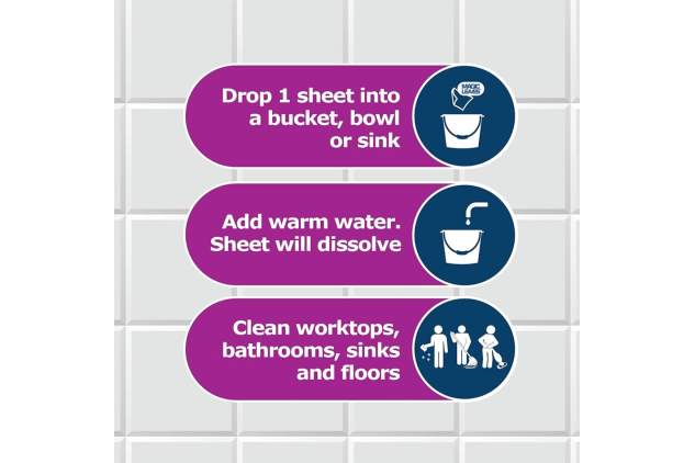 Dr. Beckmann Floor & Multi-Surface Cleaning Sheets – Spring Fresh – 20 Sheets | Dissolvable, Eco-Friendly, Powerful on Dirt & Grease