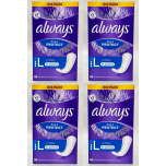 Always Daily Protect Long Panty Liners – 4 Packs of 50 (200 Liners) | 0% Perfume, Comfortable & Odour Lock