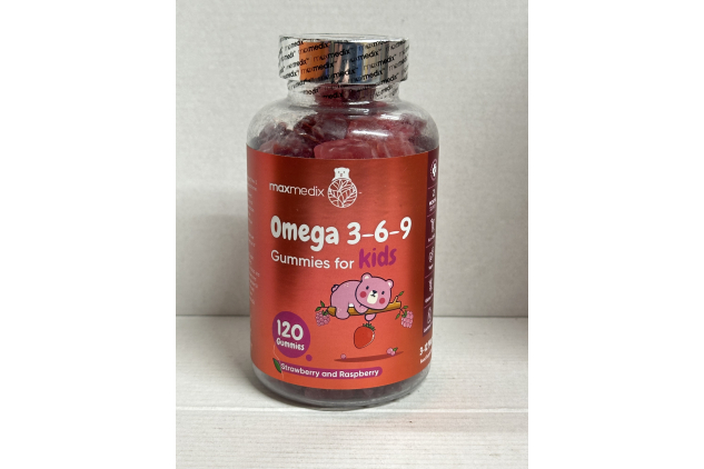 Omega 3 6 9 Gummies for Kids - 2 Months Supply - 120 Vegan Gummies