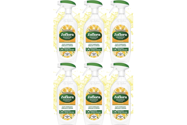 Zoflora Springtime Multipurpose Disinfectant Trigger Spray – 6 x 800ml | Antibacterial Multi-Surface Cleaner, Pet-Safe, Cuts Through Grease & Grime, Kills 99.9% of Bacteria & Viruses