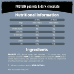 Eat Natural Protein Bars – Peanuts & Dark Chocolate – 20 x 40g (800g) | High Protein Fruit & Nut Bars with Dark Chocolate, Source of Fibre