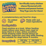 Wagg Chews Banana & Peanut Butter Bars for Dogs – 11 x 140g | Tasty Dog Treats with Real Meat, No Added Sugar