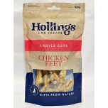 Hollings Chicken Feet Dog Treats – 100g | 100% Natural, High Protein, Grain Free Crunchy Treats for Adult Dogs