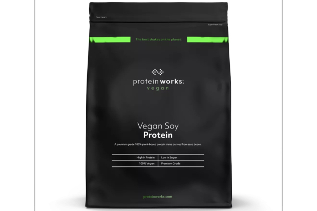 Protein Works Vegan Soy Protein Powder – Vanilla Crème – 500g (16 Servings) | High Protein, Low Sugar, 100% Vegan Shake