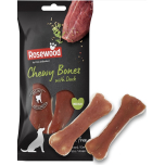 Rosewood Medium Chewy Bones for Dogs with Duck – Grain Free, High Protein Treats (2pc, 80g)