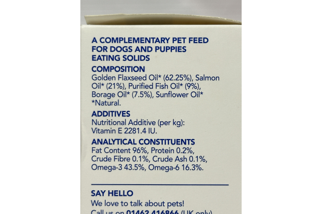 Skin & Coat Care Itchy Skin Supplement for Dogs – Salmon Oil Blend – 500ml