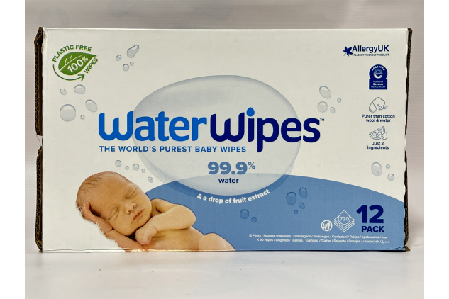 WaterWipes Sensitive+ Baby Wipes – 720 Wipes (12 Packs) – 99.9% Water, Unscented & Gentle for Newborns | SEE DESCRIPTION