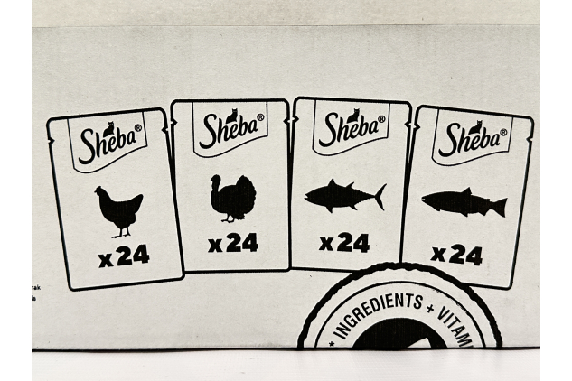Sheba Nature’s Collection Wet Cat Food Pouches – Mixed Selection in Gravy – 96 x 85g