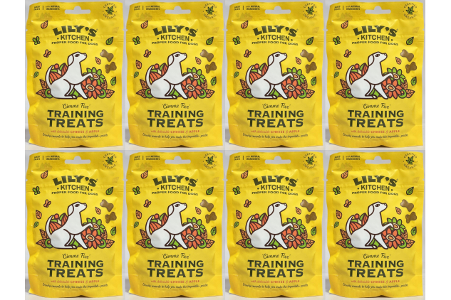 Lily’s Kitchen Training Treats with Cheese & Apple for Dogs – Natural Ingredients – 8 x 80g