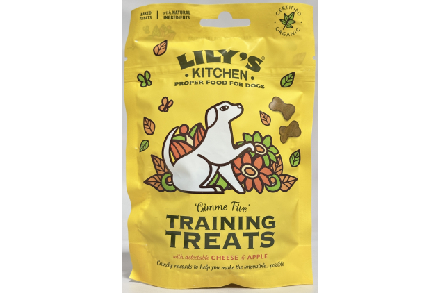 Lily’s Kitchen Training Treats with Cheese & Apple for Dogs – Natural Ingredients – 8 x 80g