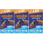 Grenade OREO Milk Chocolate Protein Bars – High Protein, Low Sugar Snack – 12 x 60g (3 x 4 Packs)