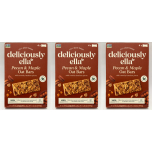 Deliciously Ella Pecan & Maple Oat Bars – Vegan, Gluten Free, Healthy Snack Bars – 12 x 50g