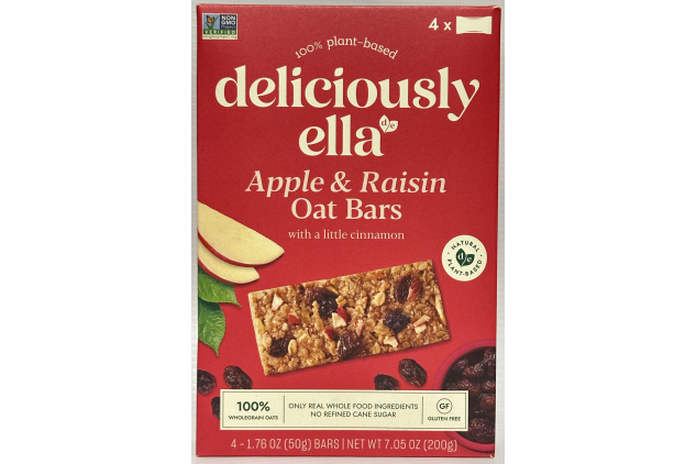 Deliciously Ella Apple & Raisin Oat Bars – 48 x 50g – Vegan, Gluten Free, Healthy Snack Bars