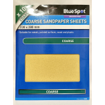 Blue Spot Tools 19855 Coarse Sandpaper, Black, 230 x 280 mm
