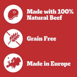 Pedigree Ranchos Jerkies Dog Treats with Beef – 7 × 70 g | 100% Natural Beef, Grain-Free & High Protein