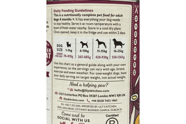 Lily’s Kitchen Campfire Stew Adult Wet Dog Food 6 x 400g | Natural Grain-Free Complete Meal | High Meat Content with Venison, Salmon & Pheasant