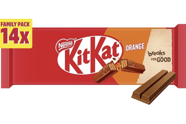 Kit Kat Orange Chocolate Biscuit Bars Multipack – 14 x 2-Finger Bars