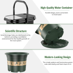 Solar Irrigation System Kit with 9 Timing Modes – Automatic Drip Watering with Bucket & Pots for Garden, Balcony & Greenhouse