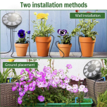Solar Irrigation System Kit with 9 Timing Modes – Automatic Drip Watering with Bucket & Pots for Garden, Balcony & Greenhouse