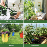 Solar Irrigation System Kit with 9 Timing Modes – Automatic Drip Watering with Bucket & Pots for Garden, Balcony & Greenhouse