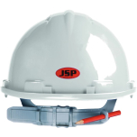 JSP Mk7 Vented Safety Helmet with Retractaspec Visor – Slip Ratchet Adjustment – White