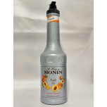 Monin Peach Fruit Mix Puree 4 x 1L – 50% Real Peach, Vegan, Natural Flavours, Cocktail & Smoothie Mix