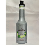 Monin Lime Fruit Mix Puree 4 x 1L – 51% Real Lime & Lemon, Vegan, Natural Flavours for Cocktails & Smoothies