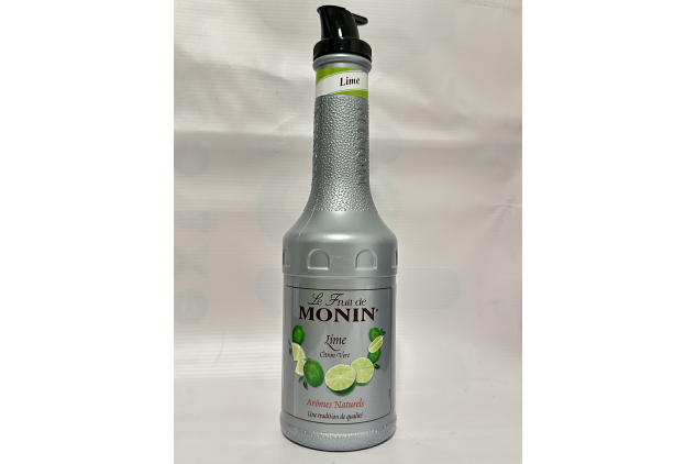 Monin Lime Fruit Mix Puree 4 x 1L – 51% Real Lime & Lemon, Vegan, Natural Flavours for Cocktails & Smoothies