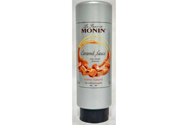 Monin Premium Caramel Sauce 6 x 500ml – Natural Flavour, Dessert & Beverage Topping, Vegetarian Bulk Pack