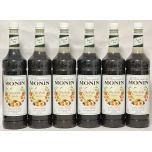 Monin Peach Tea Concentrate 6 x 1L – Stevia Sweetened, Vegan Iced & Hot Tea Syrup Bulk Catering Pack