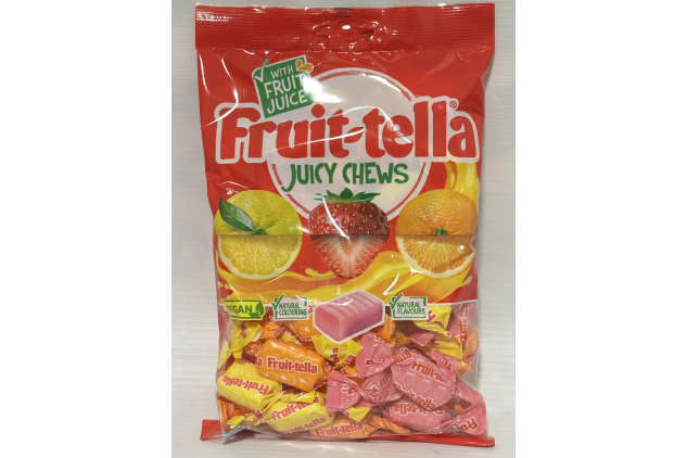 Fruit-tella Juicy Chews 300g – Assorted Fruit Flavour Chewy Sweets, Vegan, Natural Colours & Flavours