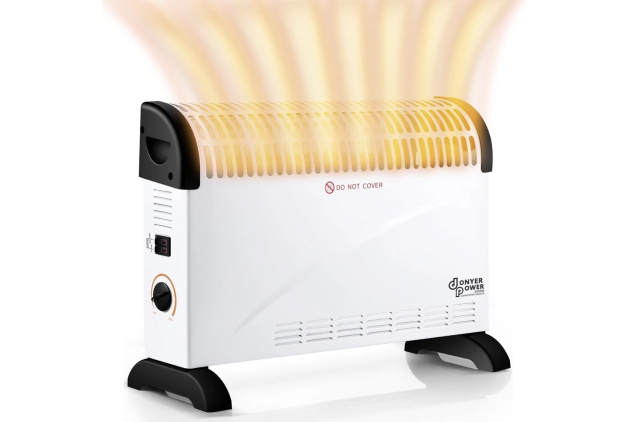 Convector Radiator Heater 2000W – Adjustable Thermostat, Wall & Floor Mount, White | SEE DESCRIPTION