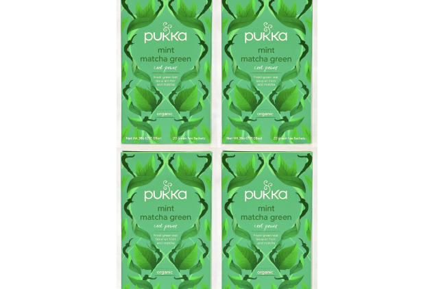 Pukka Herbs Mint Matcha Green Organic Herbal Tea – 4 Packs (80 Sachets)